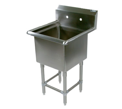 John Boos 1PB24 Commercial Hand Sink w/ 24"L x 24"W x 12"D Bowl-cityfoodequipment.com