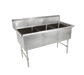 John Boos 3B184 59" 3 Compartment Sink w/ 18"L x 18"W Bowl, 14" Deep-cityfoodequipment.com