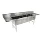 John Boos 4B18244-2D18 111" 4 Compartment Sink w/ 18"L x 24"W Bowl, 14" Deep-cityfoodequipment.com