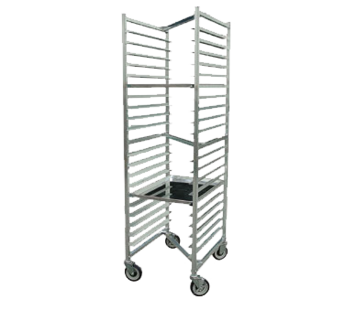 John Boos ABPR-1820-ZN 20 1/2"W 20 Sheet Pan Rack w/ 3" Bottom Load Slides-cityfoodequipment.com