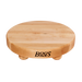 John Boos B12R 12" Round Cutting Board w/ Wooden Legs, Hard Rock Maple-cityfoodequipment.com