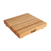 John Boos B12S 12" Square Cutting Board w/ Wooden Legs, Hard Rock Maple-cityfoodequipment.com