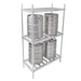 John Boos ALKR-2042-X (3) Level Keg Rack w/ (4) Keg Capacity, 42" x 20" x 76"-cityfoodequipment.com