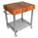 John Boos CHY-CUCD15 Cucina D' Amico Cart w/ Cherry Top, 30 x 24" x 35" H-cityfoodequipment.com