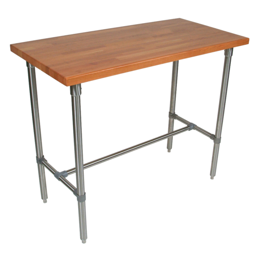 John Boos CHY-CUCKNB424 Cucina Americana Classico Table, Cherry, 48 x 24 x 36" H-cityfoodequipment.com