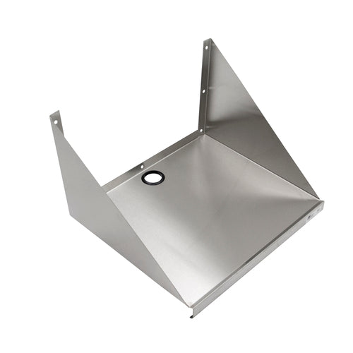 John Boos BMS2024 Solid Wall Mounted Microwave Shelf, 24"W x 20"D, Stainless-cityfoodequipment.com