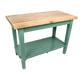 John Boos C4830-S-N Country Work Table, Hard Rock Maple, 48 x 30 in, 1 Shelf-cityfoodequipment.com