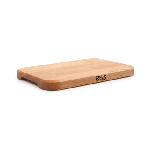 John Boos CB4C-M120801 Wood Cutting Board w/ Finger Grips - 12"W x 8"D x 1"H, Maple-cityfoodequipment.com