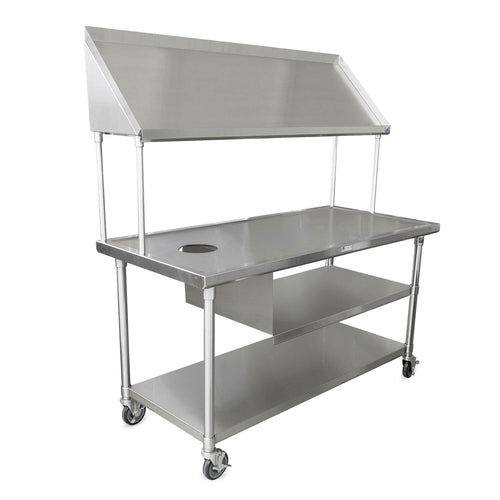 John Boos BT6-3063SSK-X 63" Sorting Table - Flat Top, 30"W, 16 ga 300 Stainless-cityfoodequipment.com