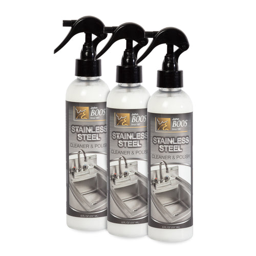 John Boos BSC-3 8 oz Boos Stainless Steel Cleaner, Lavender Scent-cityfoodequipment.com