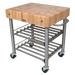 John Boos CUCD15WC Wine Cart w/ Hard Rock Maple Top, 24 x 30 x 35.5"-cityfoodequipment.com