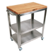 John Boos CU-CULART30 Cucina Culinarte' Cart, 20"W x 30"L x 35"H, Removable Top, Stainless Shelf-cityfoodequipment.com
