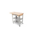 John Boos CUCE40 Cucina Elegante Cart w/ Undershelves, Drawer & 1 Drop Leaf-cityfoodequipment.com
