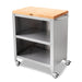 John Boos CUFC-M1830-X Formaggio Cart w/ Maple Cutting Board Top - 30"W x 18 1/8"D x 36 3/8"H, Stainless Steel-cityfoodequipment.com
