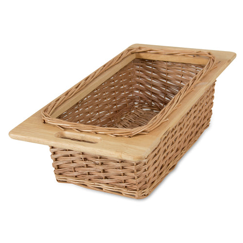 John Boos DWB8156 Wicker Basket for OC Series Tables, 21 1/2" x 11 1/4" x 7"-cityfoodequipment.com