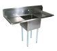 John Boos E1S8-18-12T18 54" 1 Compartment Sink w/ 18"L x 18"W Bowl, 12" Deep-cityfoodequipment.com