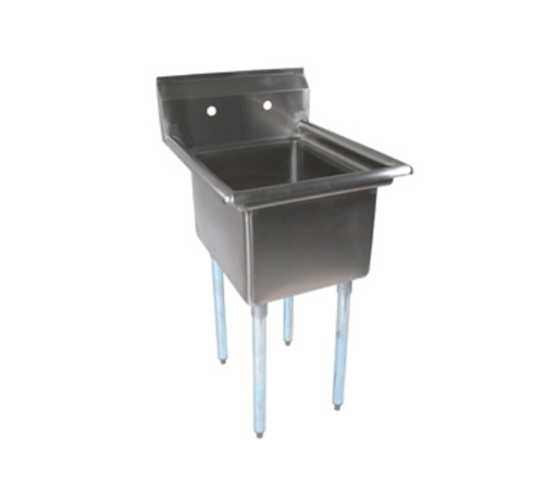 John Boos E1S8-24-14 29" 1 Compartment Sink w/ 24"L x 24"W Bowl, 14" Deep-cityfoodequipment.com
