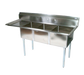 John Boos E3S8-24-14L24 98 1/2" 3 Compartment Sink w/ 24"L x 24"W Bowl, 14" Deep-cityfoodequipment.com
