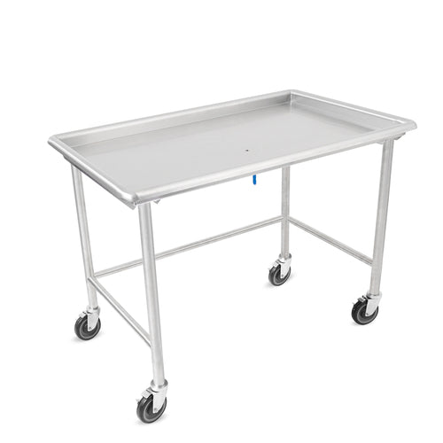 John Boos DST6-3073SBW-C-X Mobile Sorting Table w/ 3" Raised Edge - 72 7/8"W x 30 3/8"D, Stainless Steel-cityfoodequipment.com