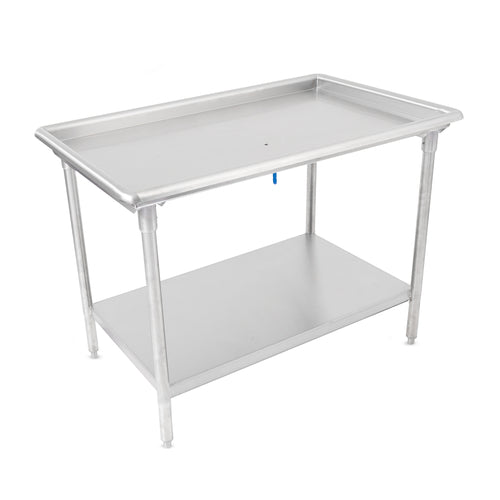 John Boos DST6-3061SSW-X Sorting Table w/ 3" Raised Edge - 60 7/8"W x 30 3/8"D, Stainless Steel-cityfoodequipment.com