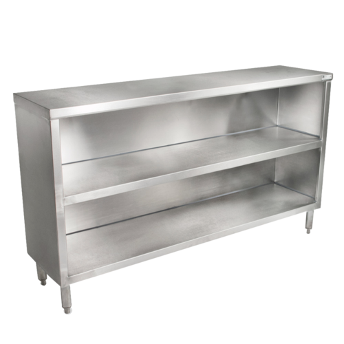 John Boos EDSC8-1560 60" Dish Cabinet w/ Open Base & Midshelf, 15"D-cityfoodequipment.com