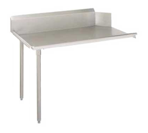 John Boos EDTC8-S30-L48 48" Clean Dishtable w/ Galvanized Legs & 18 ga Stainless Top, L to R-cityfoodequipment.com