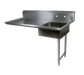 John Boos EDTS8-S30-50UCR 50" Undercounter Soiled Dishtable w/ 18 ga Stainless Legs, R to L-cityfoodequipment.com