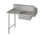 John Boos EDTS8-S30-L48 48" Soiled Dishtable w/ Galvanized Legs & 18 ga Stainless Top, L to R-cityfoodequipment.com