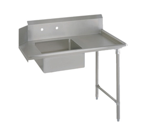 John Boos EDTS8-S30-R72 72" Soiled Dishtable w/ Galvanized Legs & 18 ga Stainless Top, R to L-cityfoodequipment.com