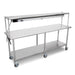 John Boos ET6-2484SSW-X 84" 16 ga Expediting Table w/ Infrared Foodwarmer - 300 Series Stainless Flat Top, 120v-cityfoodequipment.com