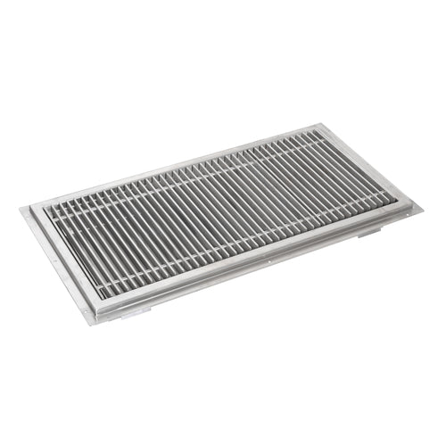 John Boos FTSG-1236 Floor Trough w/ Mounting Flange & Removable Subway Grate, 12" x 36"-cityfoodequipment.com