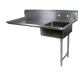John Boos JDTS-20-60UCR 60" Undercounter Soiled Dishtable w/ 16 ga Stainless Legs, R to L-cityfoodequipment.com