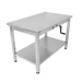 John Boos LT6-3060SSW-X 60" 16 ga Work Table w/ Undershelf & 300 Series Stainless Flat Top-cityfoodequipment.com