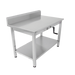 John Boos LT6R5-3048SSW-X 48" 16 ga Work Table w/ Undershelf & 300 Series Stainless Top, 5" Backsplash-cityfoodequipment.com