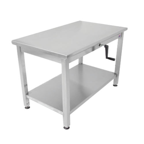 John Boos LT6-3072SSW-X 72" 16 ga Work Table w/ Undershelf & 300 Series Stainless Flat Top-cityfoodequipment.com