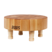 John Boos MCR1 Chopping Block, Maple, 4 Wooden Feet, 12" Dia x 3" Thick-cityfoodequipment.com