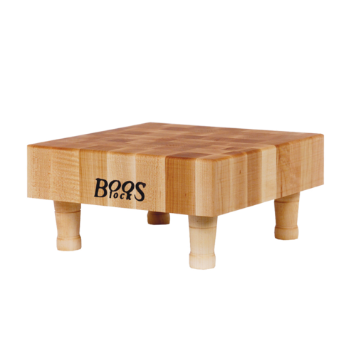 John Boos MCS1 Maple Chopping Block w/ 4 Wooden Feet, 12 x 12 x 3" Thick-cityfoodequipment.com