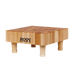 John Boos MCS1 Maple Chopping Block w/ 4 Wooden Feet, 12 x 12 x 3" Thick-cityfoodequipment.com