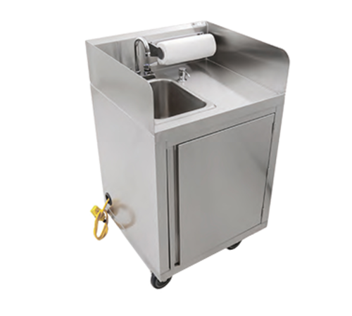 John Boos MHS-2624 Commercial Hand Sink w/ 10"L x 14"W x 10"D Bowl, Gooseneck Faucet-cityfoodequipment.com