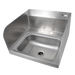 John Boos PBHS-W-1410-2DM-SSLR Deck Mount Hand Sink w/ 2 Side Splash, 4" On-Center, 14 x 10 x 5" Bowl-cityfoodequipment.com
