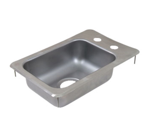 John Boos PB-DISINK101405 (1) Compartment Drop-in Sink - 10" x 14", Drain Included-cityfoodequipment.com