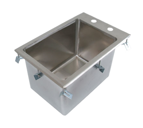 John Boos PB-DISINK101410 (1) Compartment Drop-in Sink - 10" x 14", Drain Included-cityfoodequipment.com