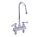 John Boos PBF-4DM-8GLF Deck Mount Faucet - 8" Gooseneck Spout, 4" Centers-cityfoodequipment.com