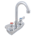 John Boos PBF-4SM-8GLF Splash Mount Faucet - 8" Gooseneck Spout, 4" Centers-cityfoodequipment.com