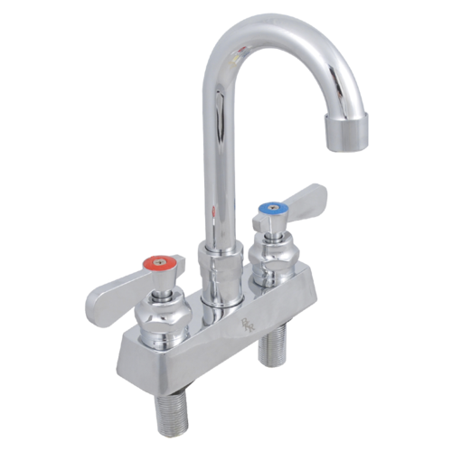 John Boos PBF-4DM-5GLF Deck Mount Faucet - 5" Gooseneck Spout, 4" Centers-cityfoodequipment.com