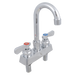 John Boos PBF-4DM-5GLF Deck Mount Faucet - 5" Gooseneck Spout, 4" Centers-cityfoodequipment.com