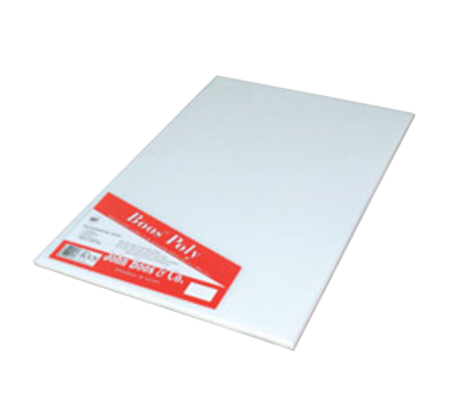 John Boos P1083 Cutting Board, Reversible Poly, Shrink Wrapped, 18 x 18 x 1", White-cityfoodequipment.com
