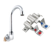 John Boos PBF-FV2-SM-35GLF Foot Valve w/ 3 1/2" Gooseneck Spout for Hand Sink-cityfoodequipment.com
