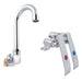 John Boos PBF-KV2-SM-35GLF Double Pedal Knee Valve w/ 3 1/2" Gooseneck Spout for Hand Sink-cityfoodequipment.com