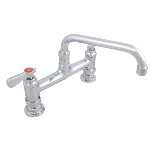 John Boos PBF-8HD-12-SLF Deck Mount Faucet w/ 12" Swing Nozzle-cityfoodequipment.com